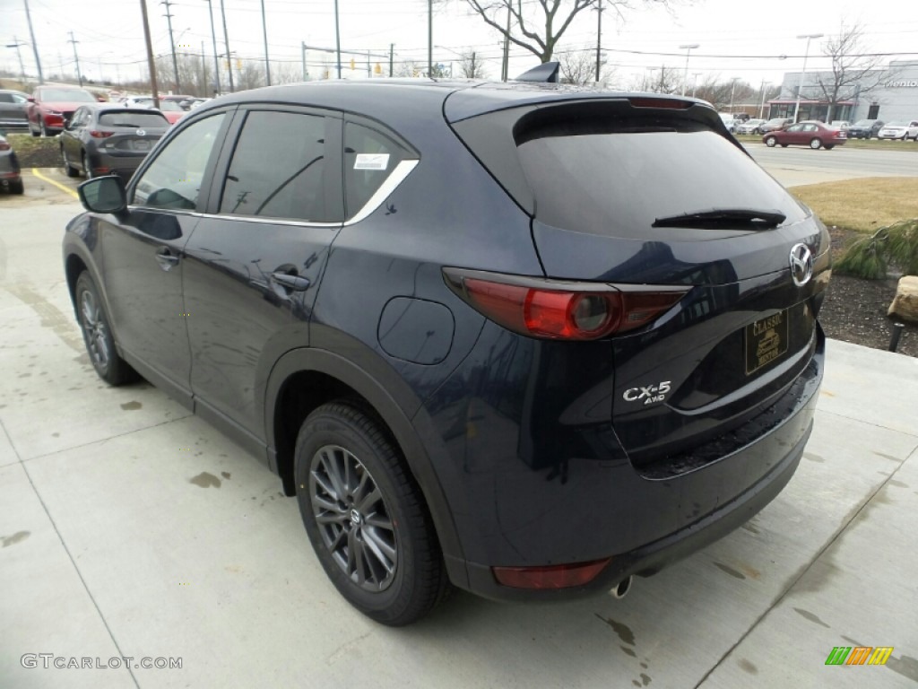 2020 CX-5 Touring AWD - Deep Crystal Blue Mica / Black photo #5