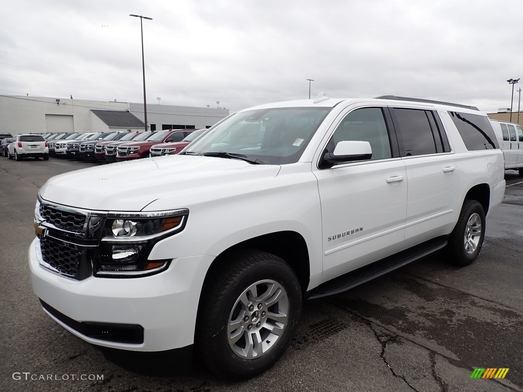 Summit White 2020 Chevrolet Suburban LS 4WD Exterior Photo #137653887