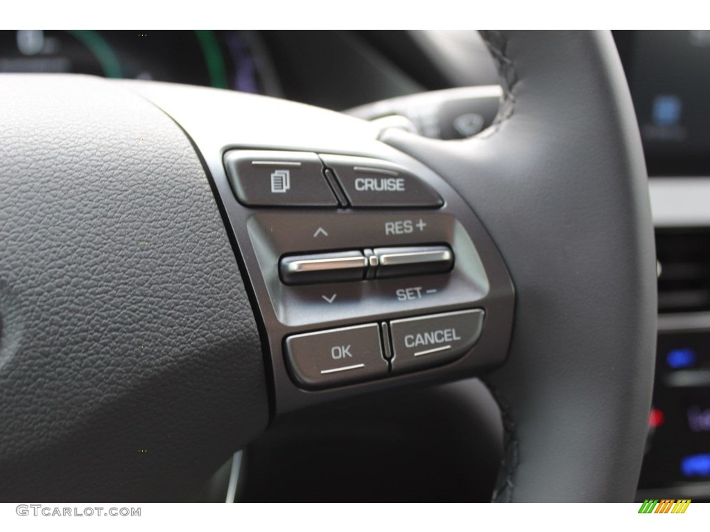 2020 Hyundai Ioniq Hybrid SE Black Steering Wheel Photo #137654142