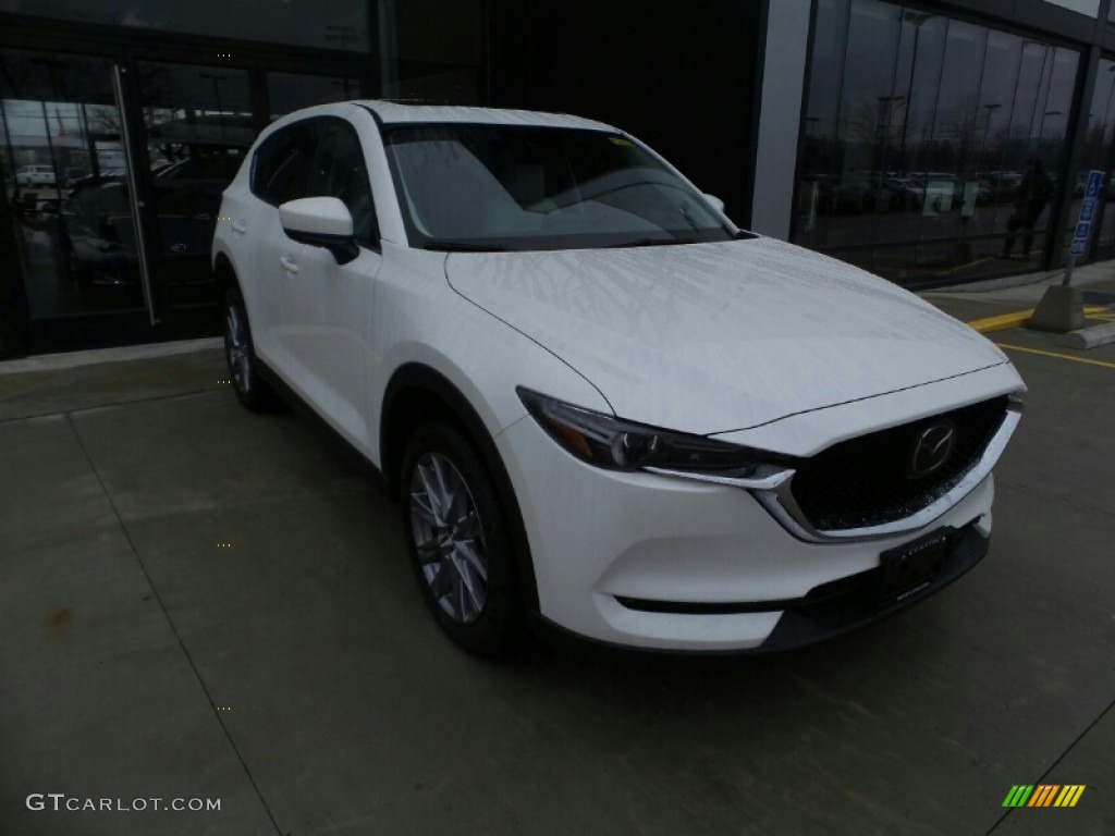 2020 CX-5 Grand Touring AWD - Snowflake White Pearl / Parchment photo #1