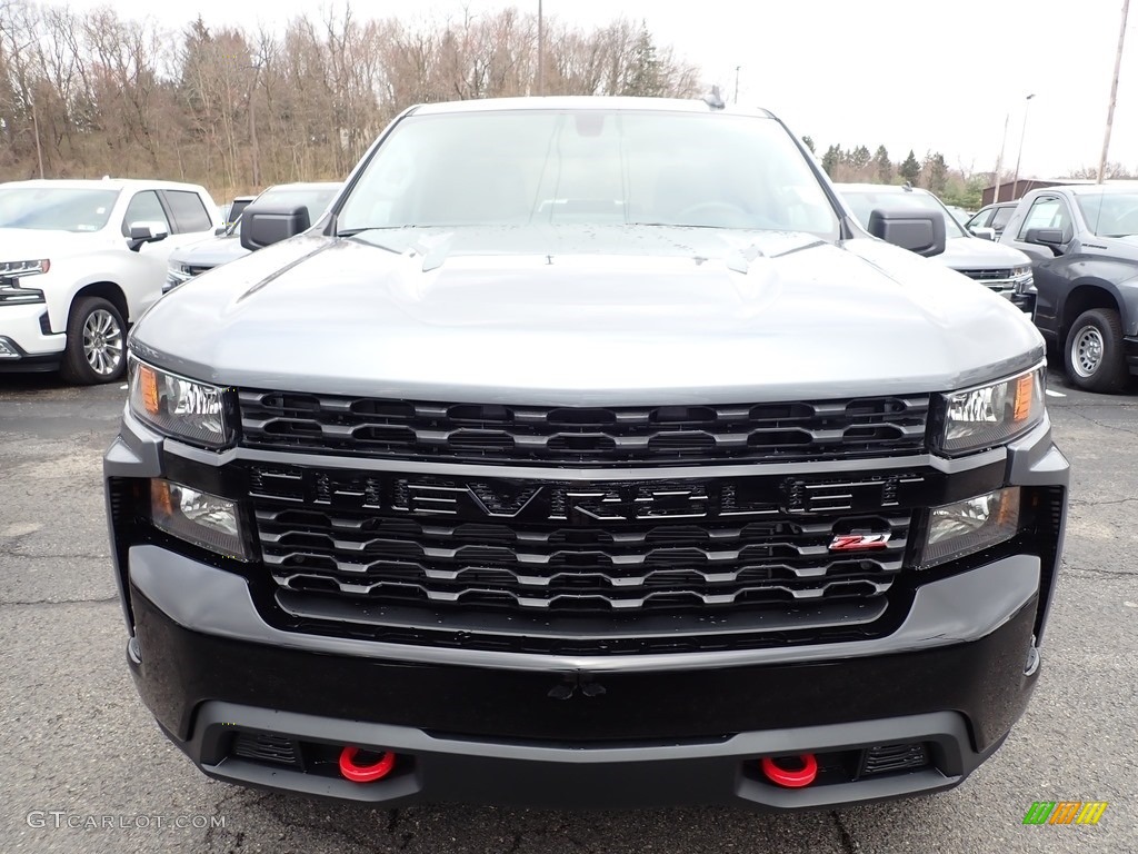 2020 Silverado 1500 Custom Trail Boss Double Cab 4x4 - Satin Steel Metallic / Jet Black photo #8