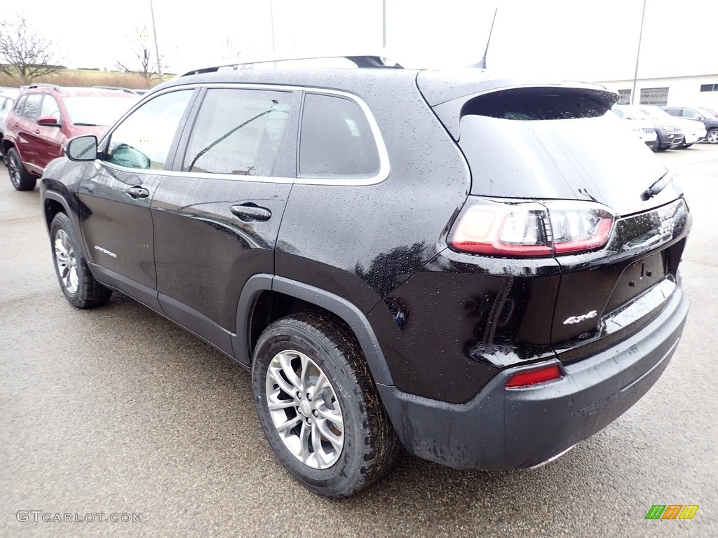 2020 Cherokee Latitude Plus 4x4 - Diamond Black Crystal Pearl / Black photo #3