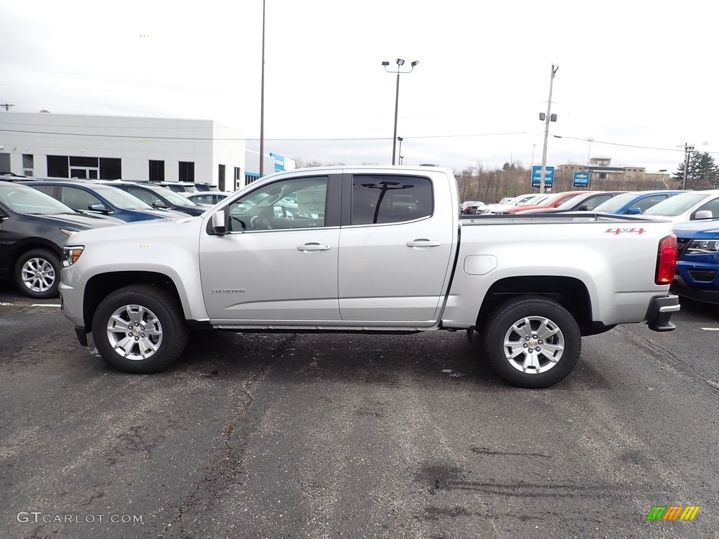 Silver Ice Metallic 2020 Chevrolet Colorado LT Crew Cab 4x4 Exterior Photo #137657082