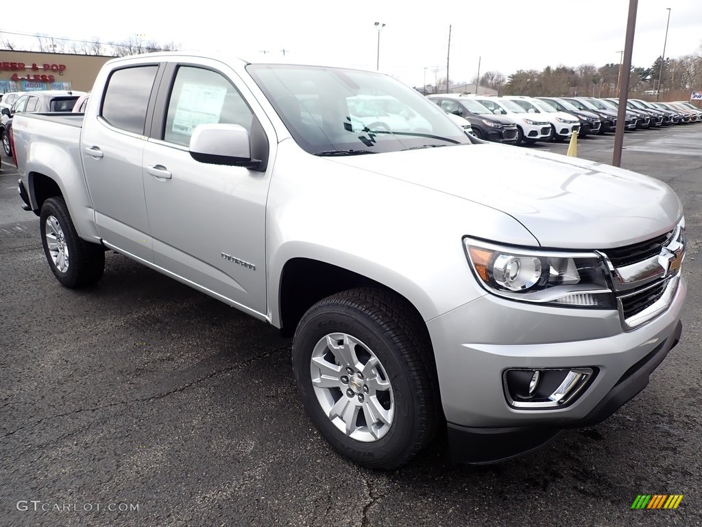 Silver Ice Metallic 2020 Chevrolet Colorado LT Crew Cab 4x4 Exterior Photo #137657226