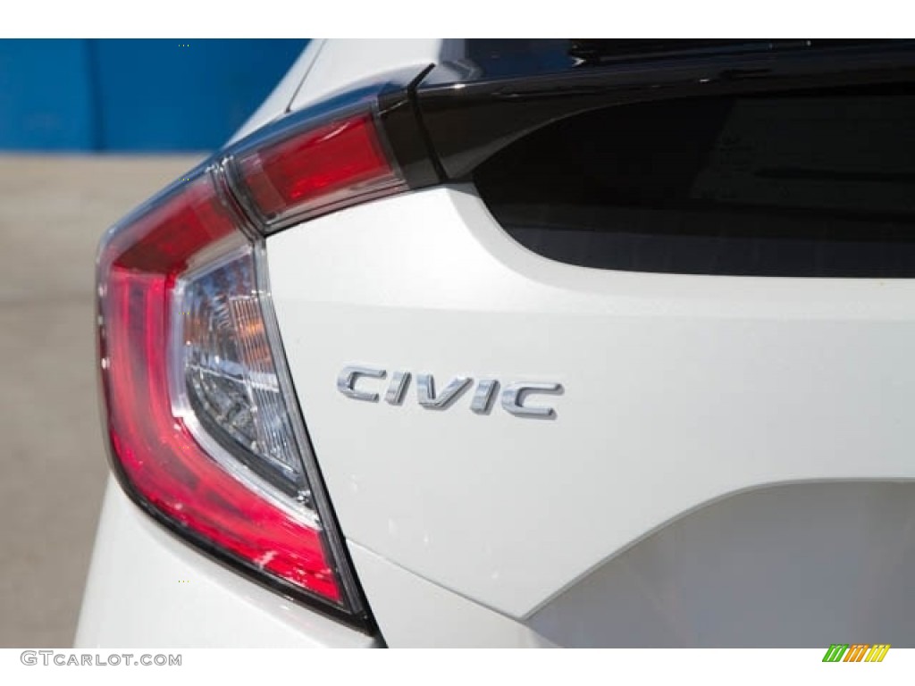 2020 Civic Sport Hatchback - Platinum White Pearl / Black photo #6