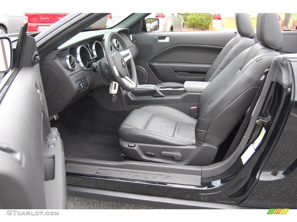 2008 Mustang V6 Premium Convertible - Black / Dark Charcoal photo #7
