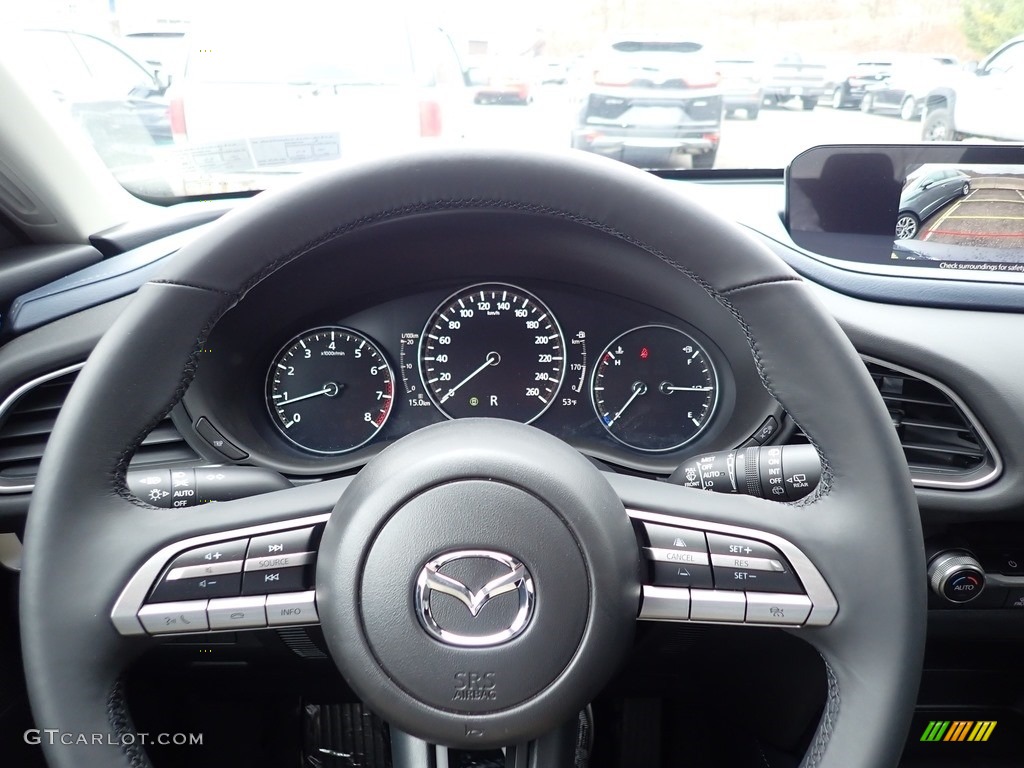 2020 Mazda CX-30 Select AWD Black Steering Wheel Photo #137667568