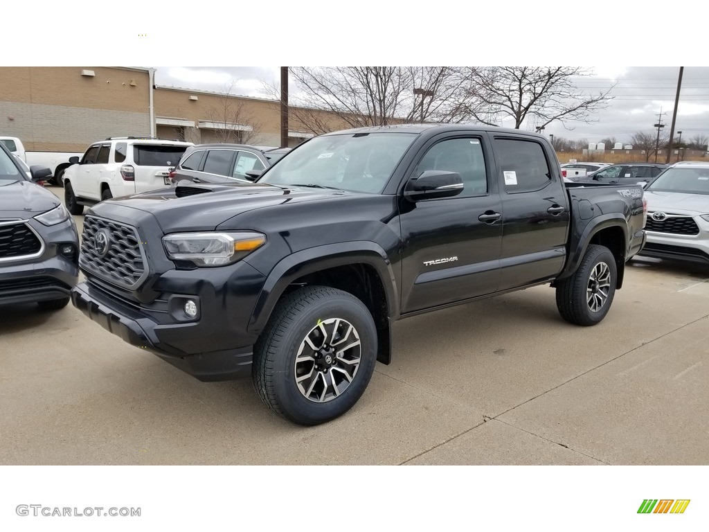 2020 Tacoma TRD Sport Double Cab 4x4 - Midnight Black Metallic / Black photo #1