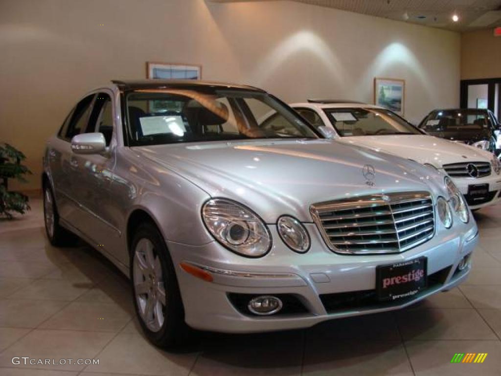 2007 E 350 4Matic Sedan - Iridium Silver Metallic / Black photo #1