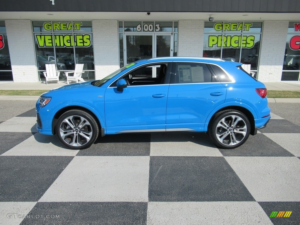 Turbo Blue 2020 Audi Q3 Premium Plus quattro Exterior Photo #137688776