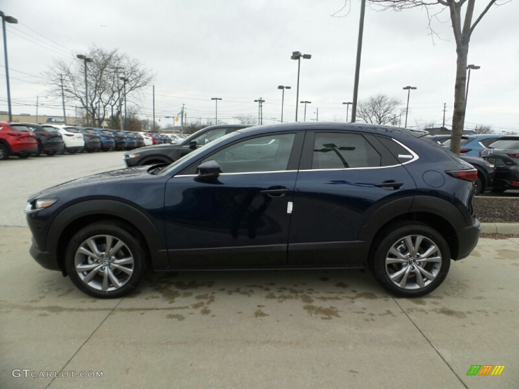 2020 CX-30 Select AWD - Deep Crystal Blue Mica / Black photo #4