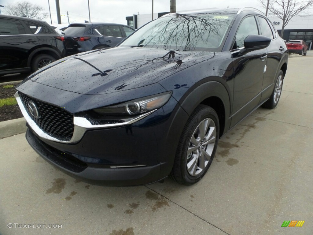 2020 CX-30 Premium AWD - Deep Crystal Blue Mica / Black photo #3