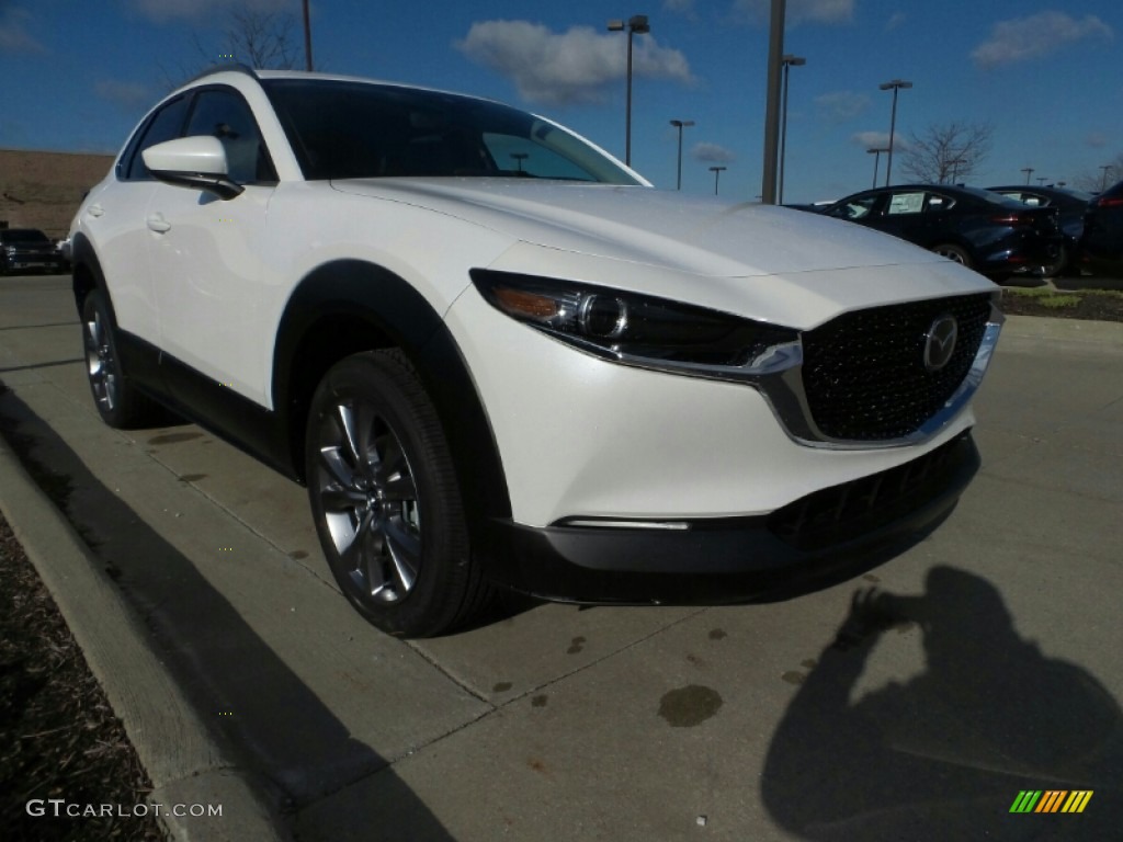 2020 CX-30 Premium AWD - Snowflake White Pearl Mica / Black photo #1