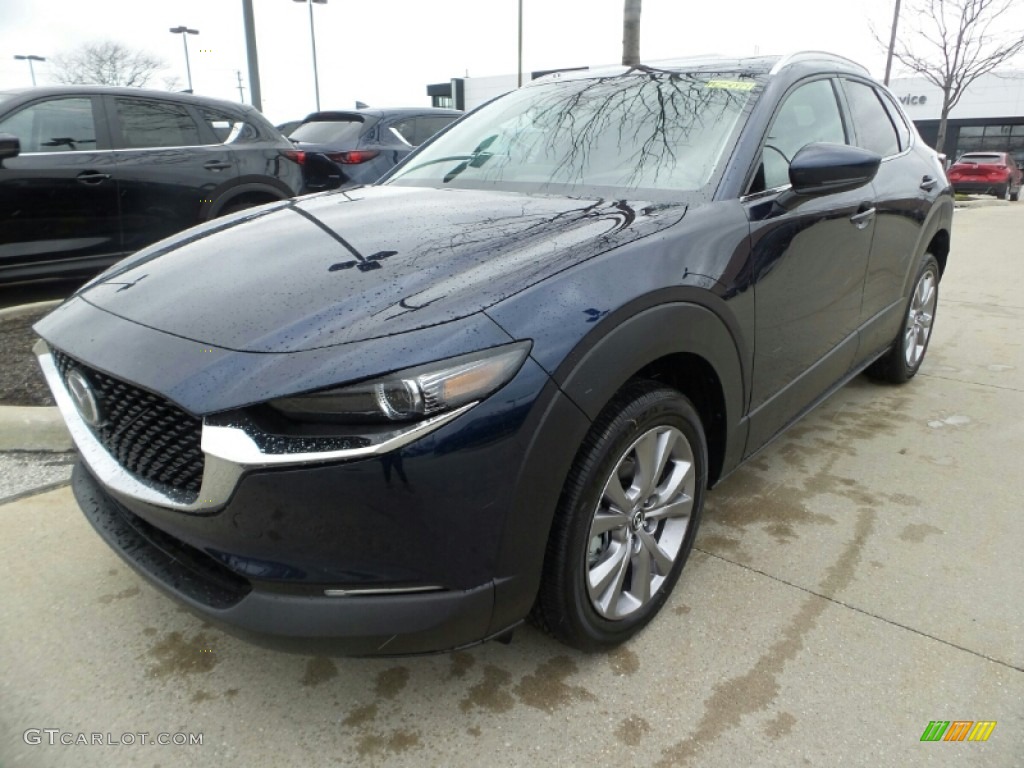 2020 CX-30 Premium AWD - Deep Crystal Blue Mica / Black photo #3