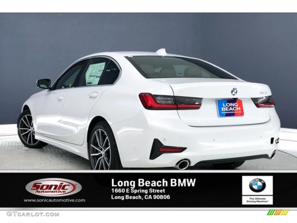 2020 3 Series 330i Sedan - Mineral White Metallic / Mocha photo #3