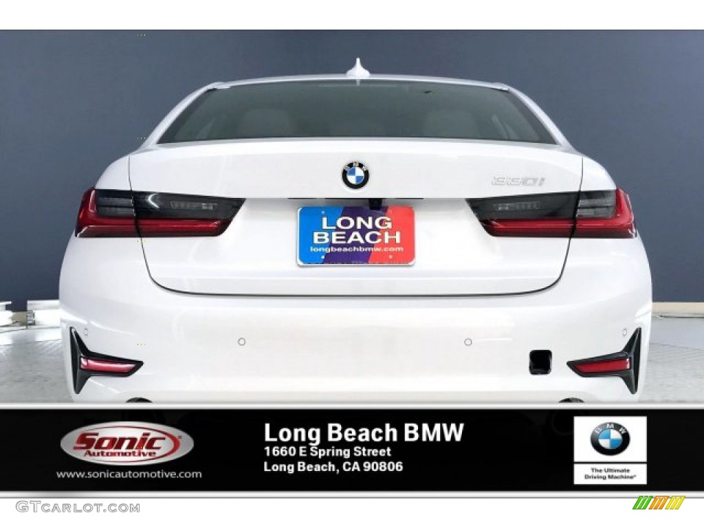 2020 3 Series 330i Sedan - Mineral White Metallic / Mocha photo #4