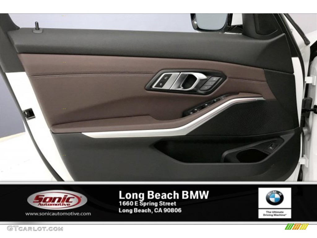 2020 3 Series 330i Sedan - Mineral White Metallic / Mocha photo #13