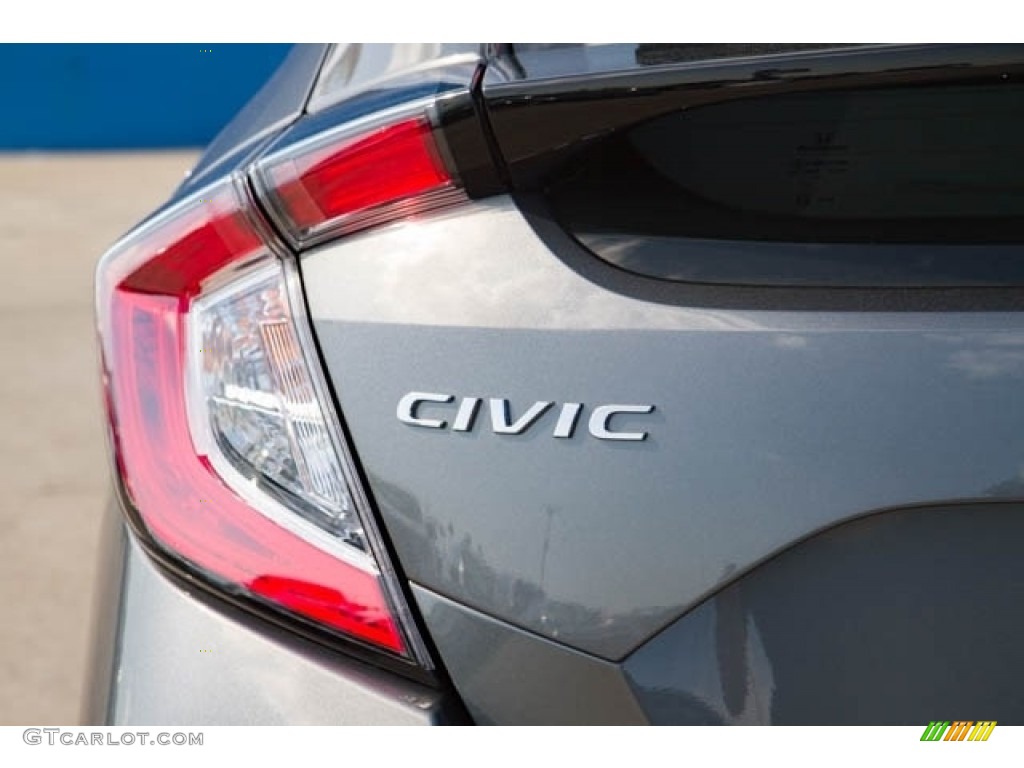 2020 Civic EX-L Hatchback - Polished Metal Metallic / Black photo #6