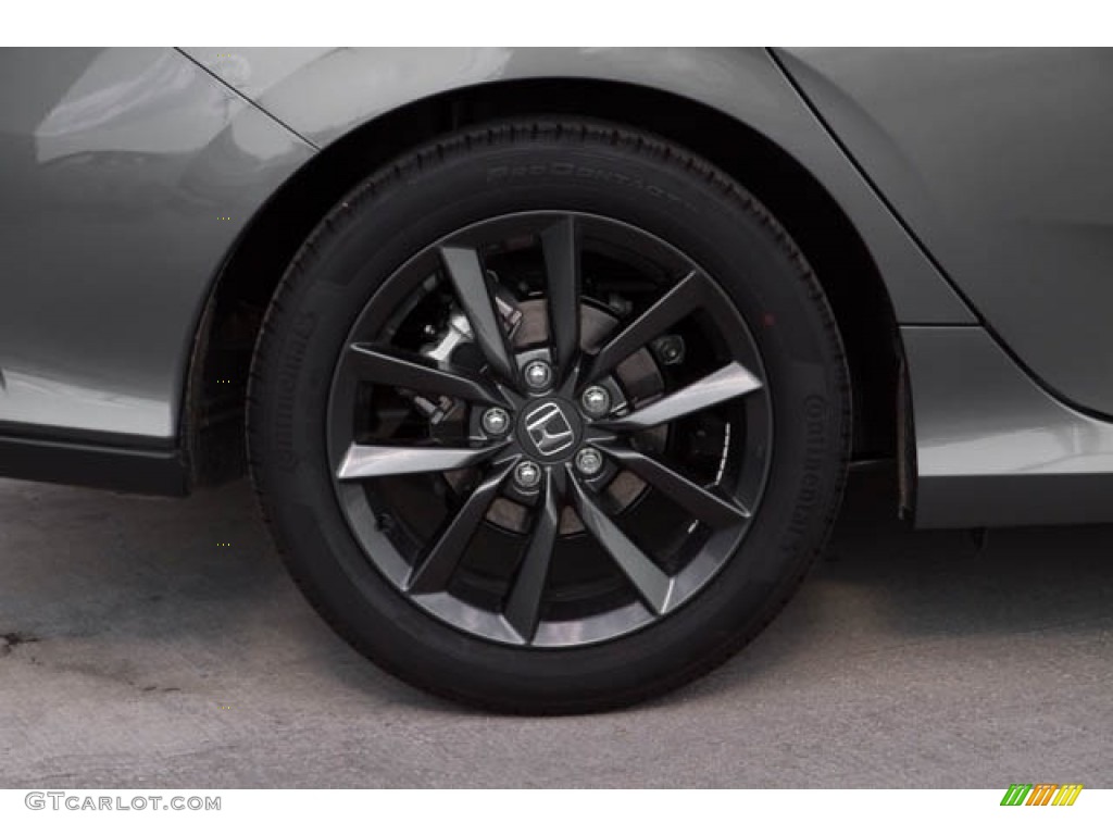 2020 Civic EX-L Hatchback - Polished Metal Metallic / Black photo #12