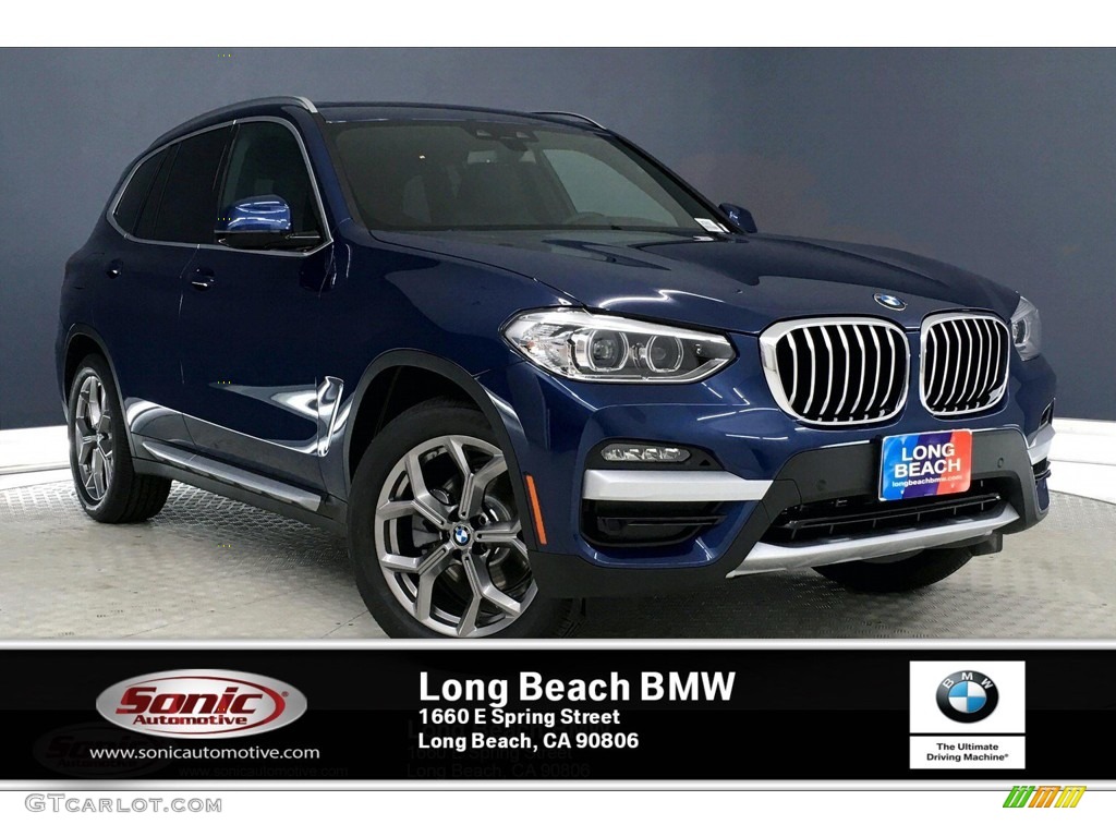 2020 X3 sDrive30i - Phytonic Blue Metallic / Black photo #1
