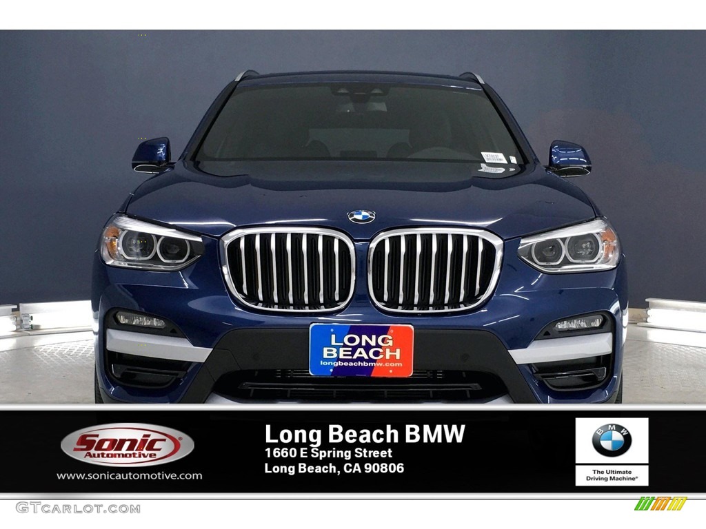 2020 X3 sDrive30i - Phytonic Blue Metallic / Black photo #2