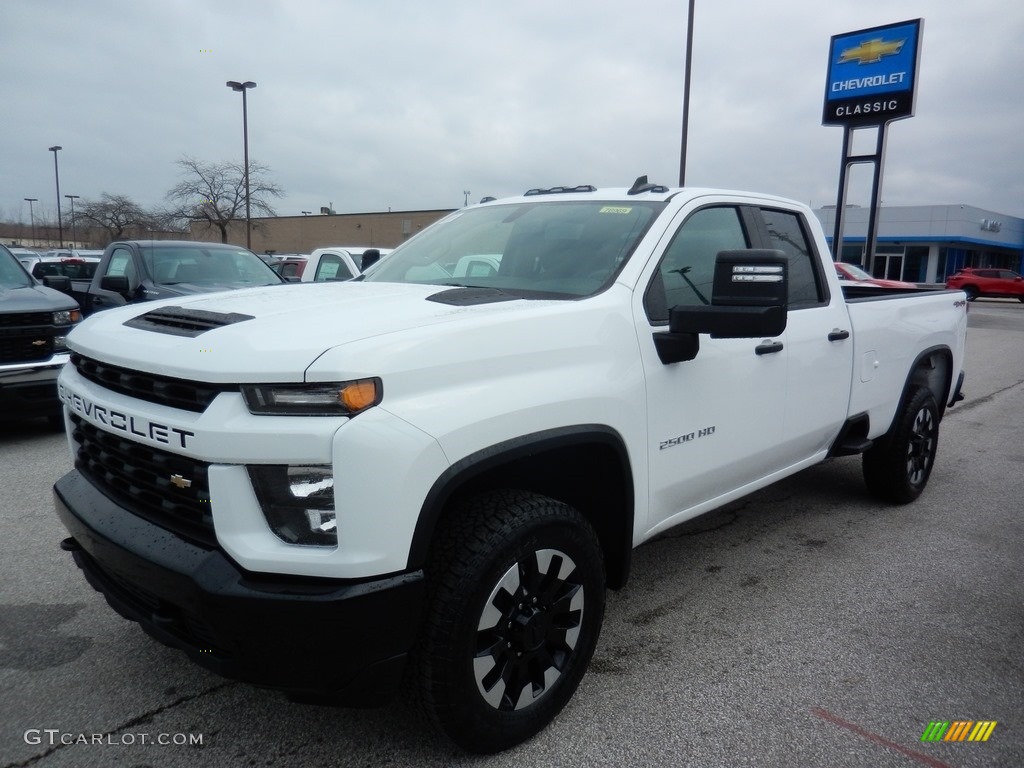 2020 Silverado 2500HD Custom Double Cab 4x4 - Summit White / Jet Black photo #1