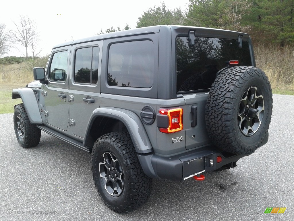 2020 Wrangler Unlimited Rubicon 4x4 - Sting-Gray / Black photo #8