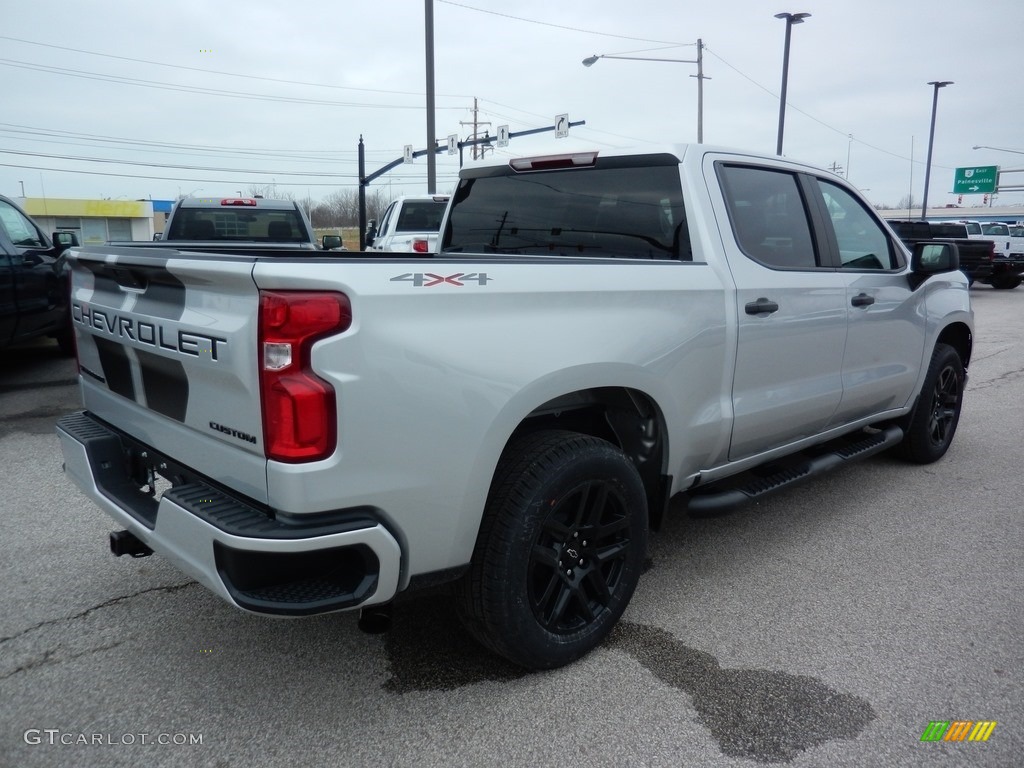 2020 Silverado 1500 Custom Crew Cab 4x4 - Silver Ice Metallic / Jet Black photo #4