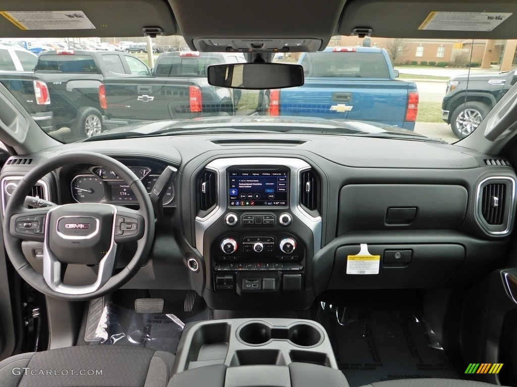 2020 GMC Sierra 1500 SLE Double Cab 4WD Jet Black Dashboard Photo #137707042