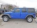 2020 Ocean Blue Metallic Jeep Wrangler Unlimited Sport 4x4  photo #6