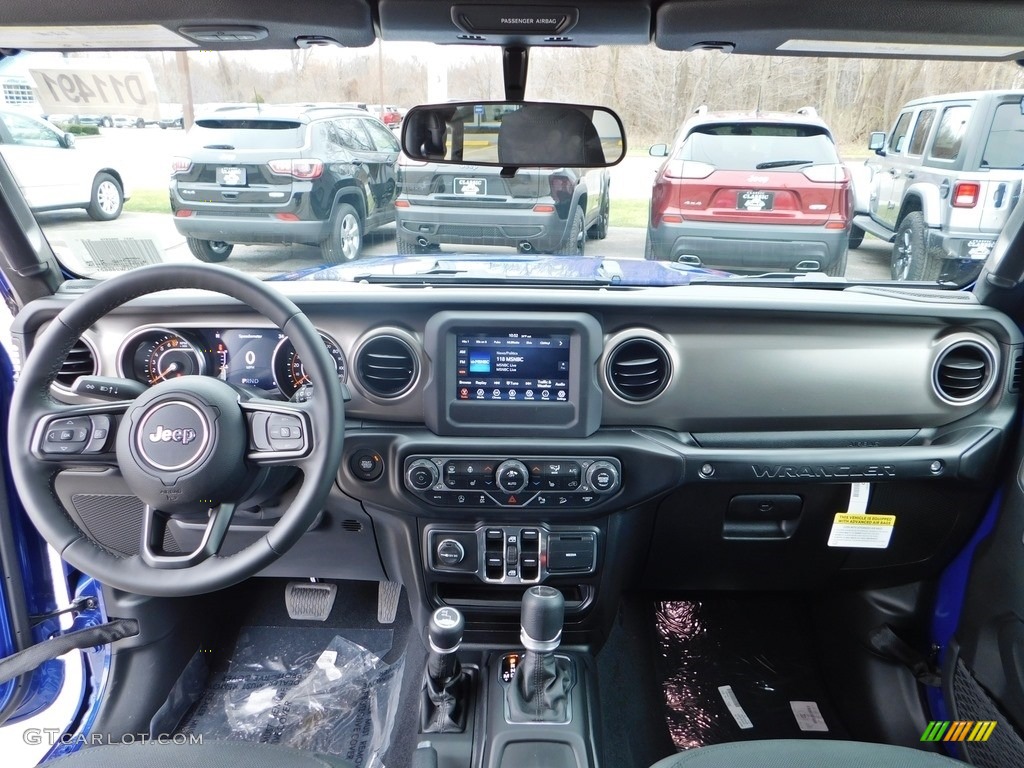 2020 Wrangler Unlimited Sport 4x4 - Ocean Blue Metallic / Black photo #12