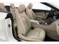Silk Beige/Black 2020 Mercedes-Benz C 300 Cabriolet Interior Color