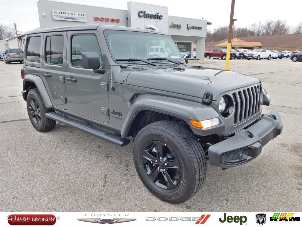 2020 Wrangler Unlimited Sahara 4x4 - Sting-Gray / Black photo #1