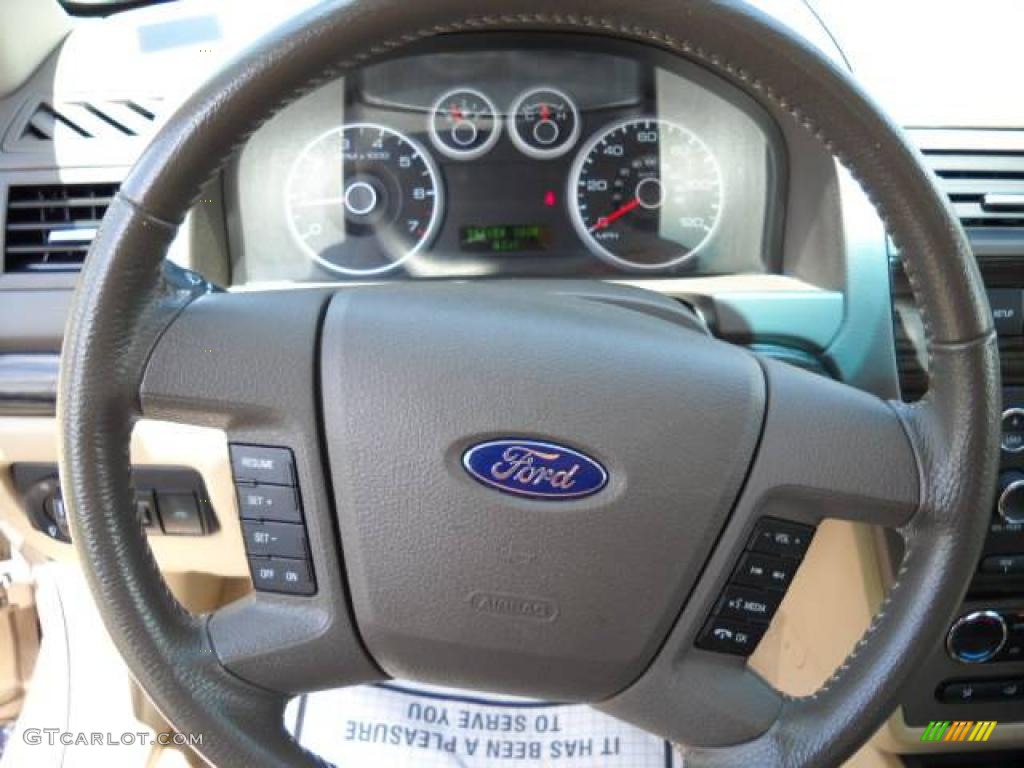 2008 Fusion SEL V6 - Dune Pearl Metallic / Camel photo #23