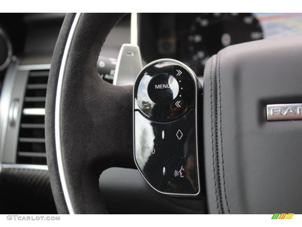 2020 Land Rover Range Rover Sport HST Ebony/Ebony Steering Wheel Photo #137716071