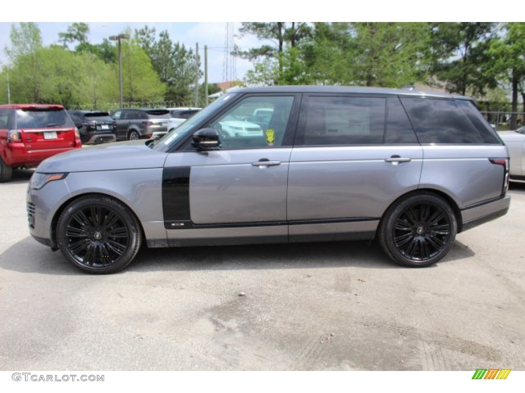 2020 Range Rover Supercharged LWB - Eiger Gray Metallic / Ebony photo #6
