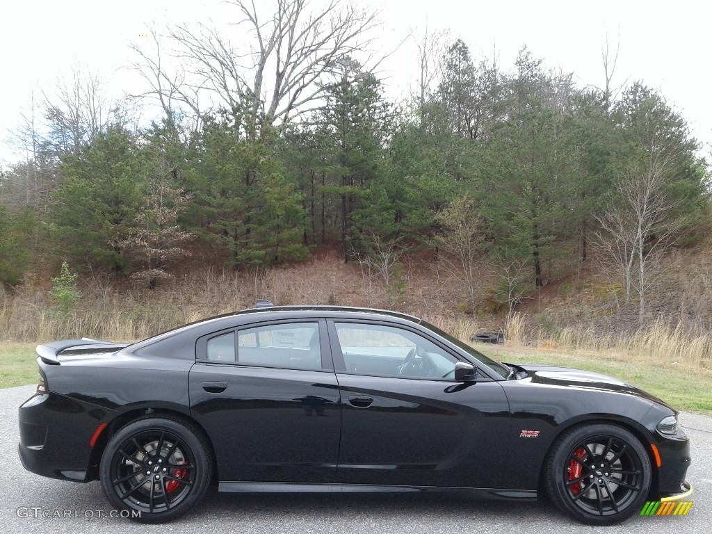 2020 Charger Scat Pack - Pitch Black / Black/Ruby Red photo #5