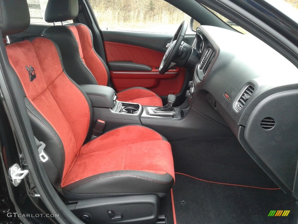 Black/Ruby Red Interior 2020 Dodge Charger Scat Pack Photo #137719210