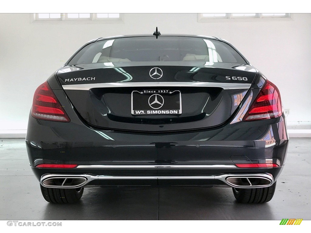 2020 S Maybach S650 - Magnetite Black Metallic / Porcelain/Black photo #3