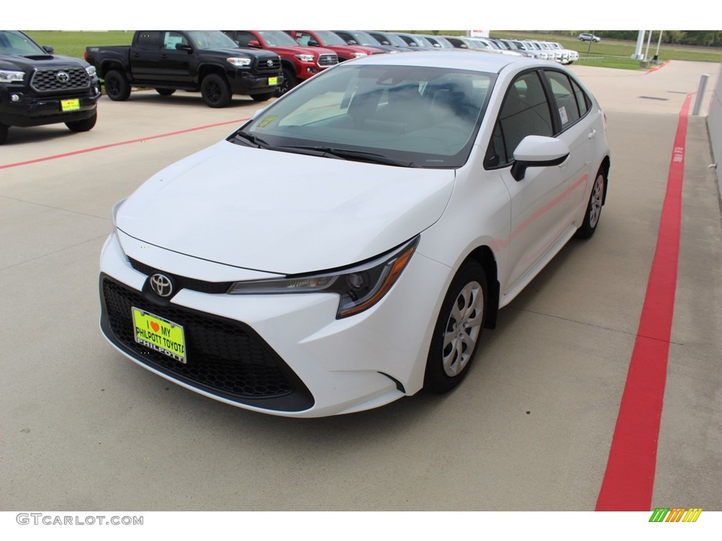 2020 Corolla LE - Super White / Light Gray photo #4