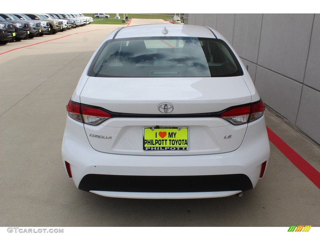 2020 Corolla LE - Super White / Light Gray photo #7