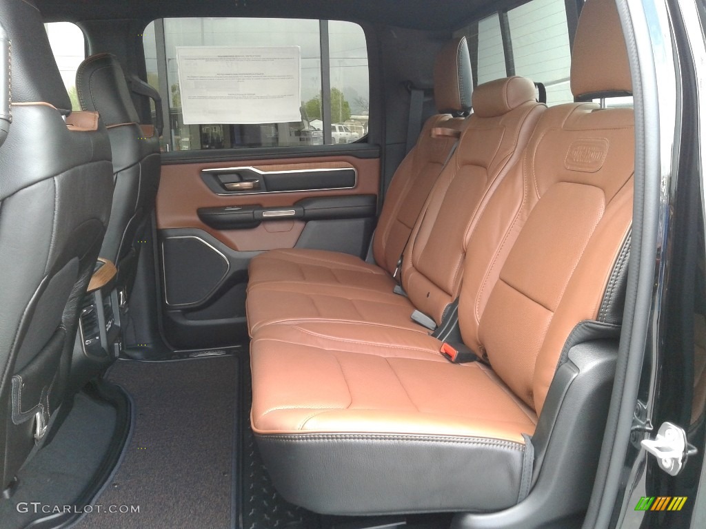 2020 1500 Longhorn Crew Cab 4x4 - Diamond Black Crystal Pearl / New Saddle/Black photo #16