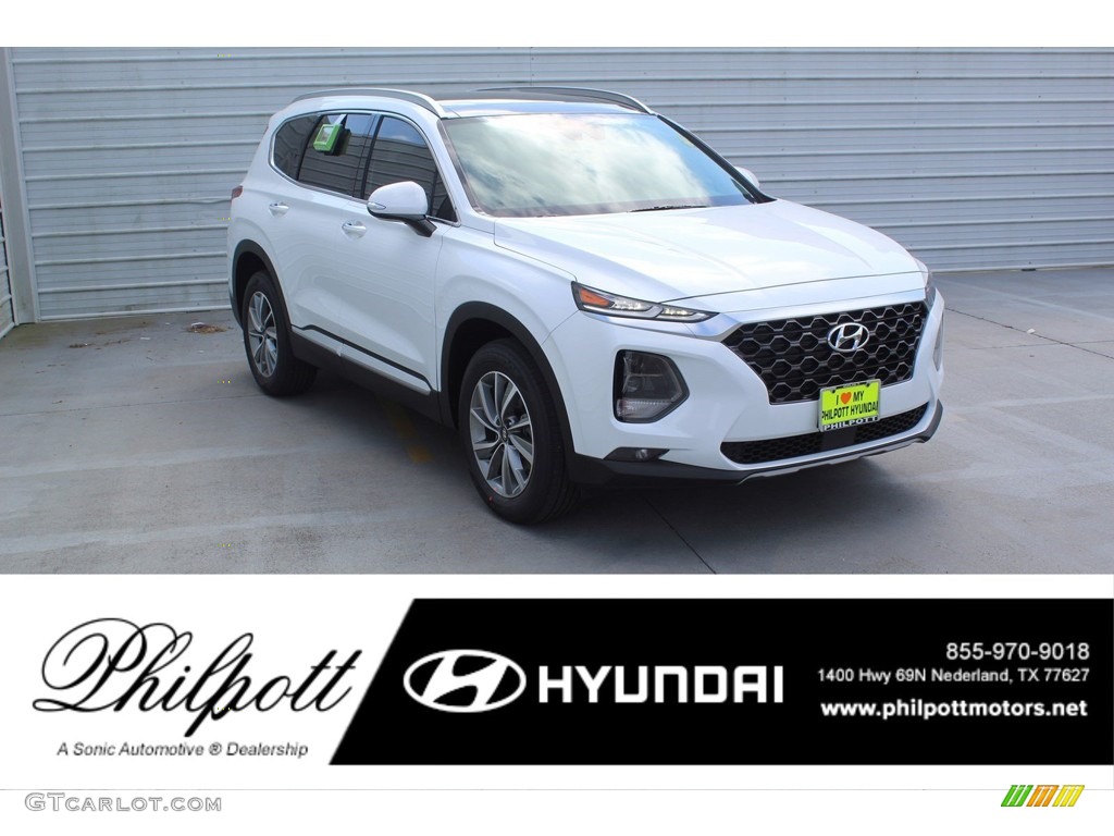 Quartz White Hyundai Santa Fe