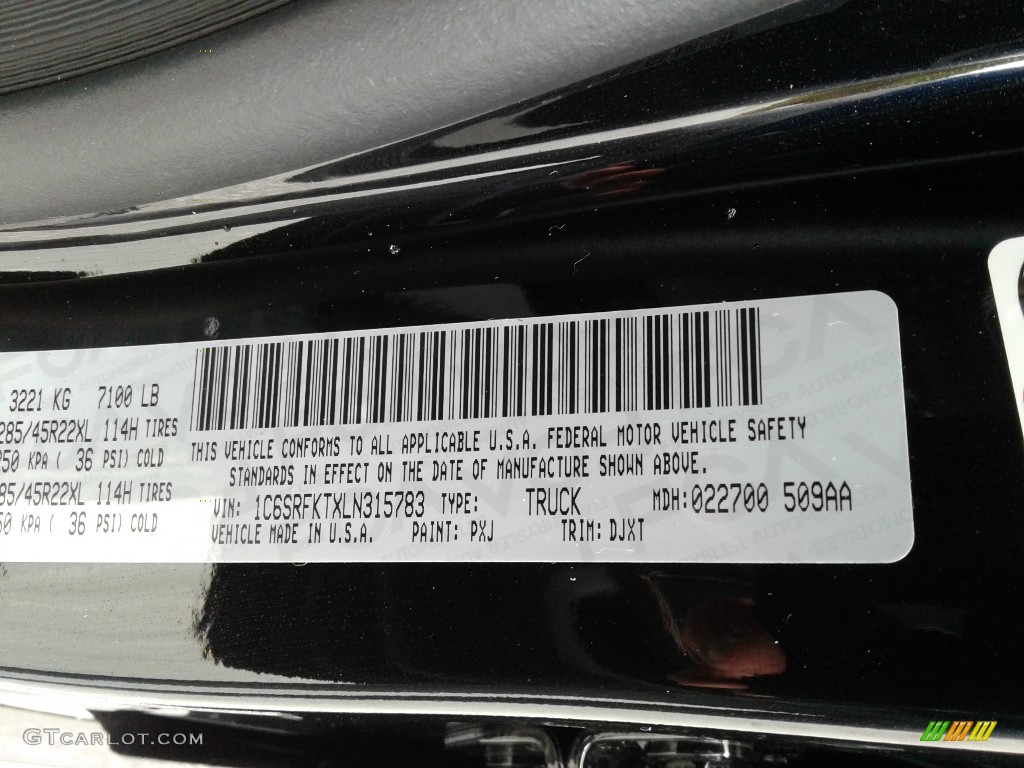 2020 1500 Longhorn Crew Cab 4x4 - Diamond Black Crystal Pearl / New Saddle/Black photo #45