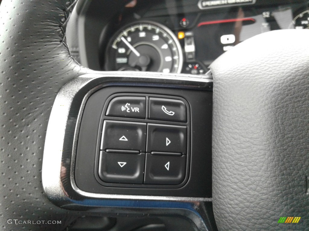 2020 Ram 2500 Power Wagon Crew Cab 4x4 Black/Diesel Gray Steering Wheel Photo #137732935