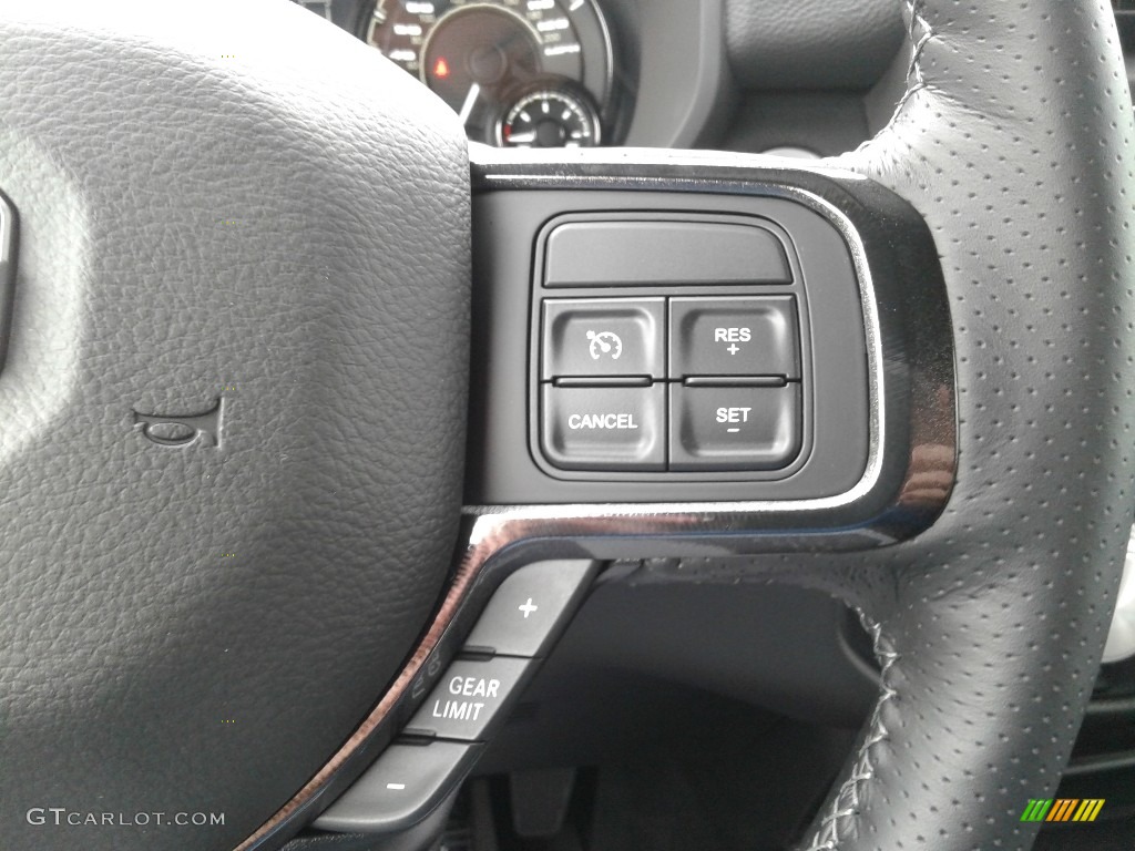 2020 Ram 2500 Power Wagon Crew Cab 4x4 Black/Diesel Gray Steering Wheel Photo #137732950