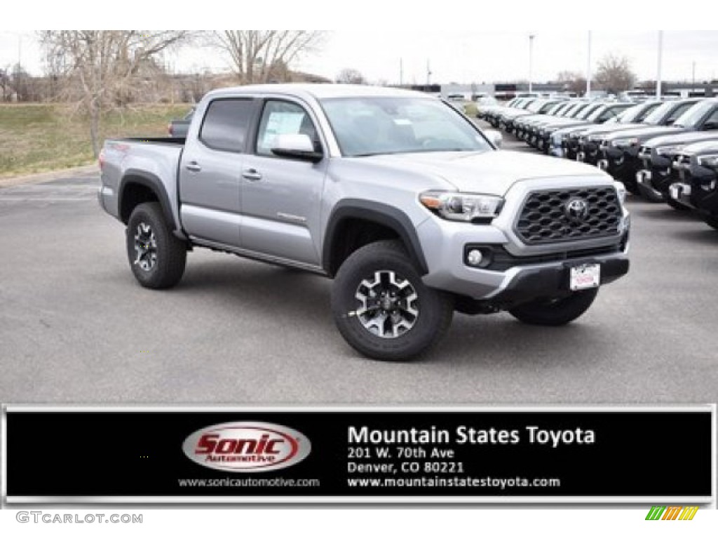 2020 Tacoma TRD Off Road Double Cab 4x4 - Silver Sky Metallic / TRD Cement/Black photo #1