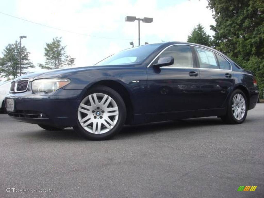 2002 7 Series 745i Sedan - Toledo Blue Metallic / Natural Brown photo #2