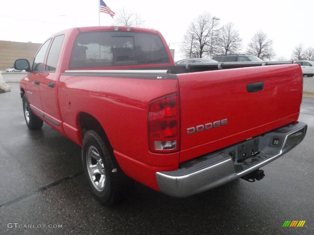 2002 Ram 1500 ST Quad Cab - Flame Red / Taupe photo #3