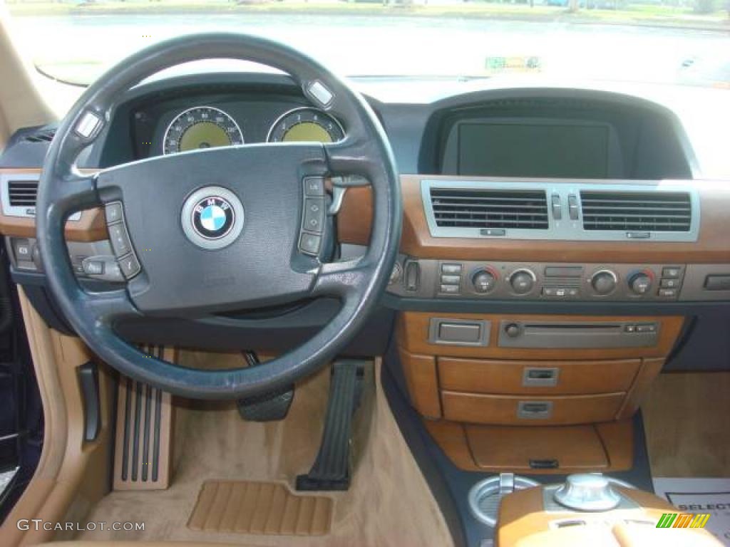2002 7 Series 745i Sedan - Toledo Blue Metallic / Natural Brown photo #11